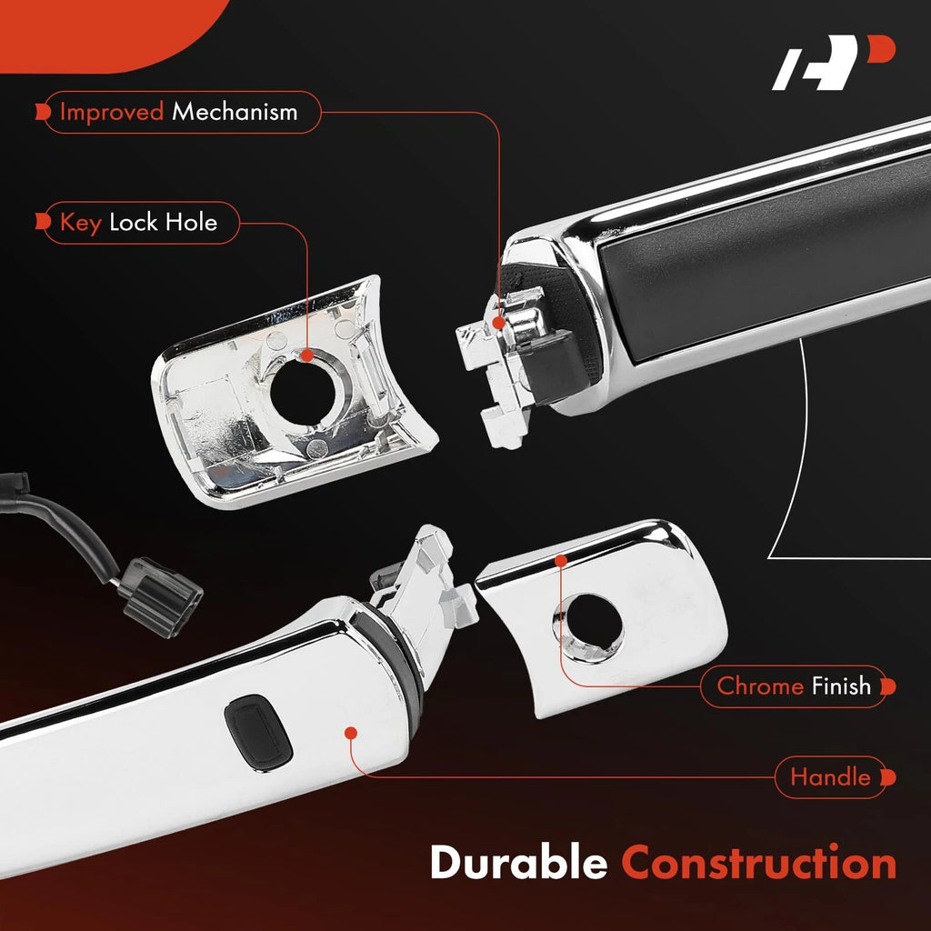 Chrome Exterior Door Handle with Smart Entry for Nissan Rogue (2014–2020)