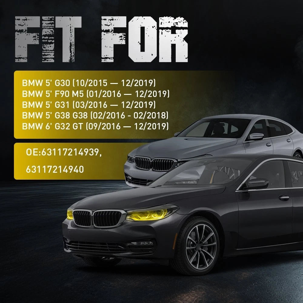 Yellow DRL Boards for BMW F90 M5 G30 G32 GT 530i 540i M550i (2018–2023)