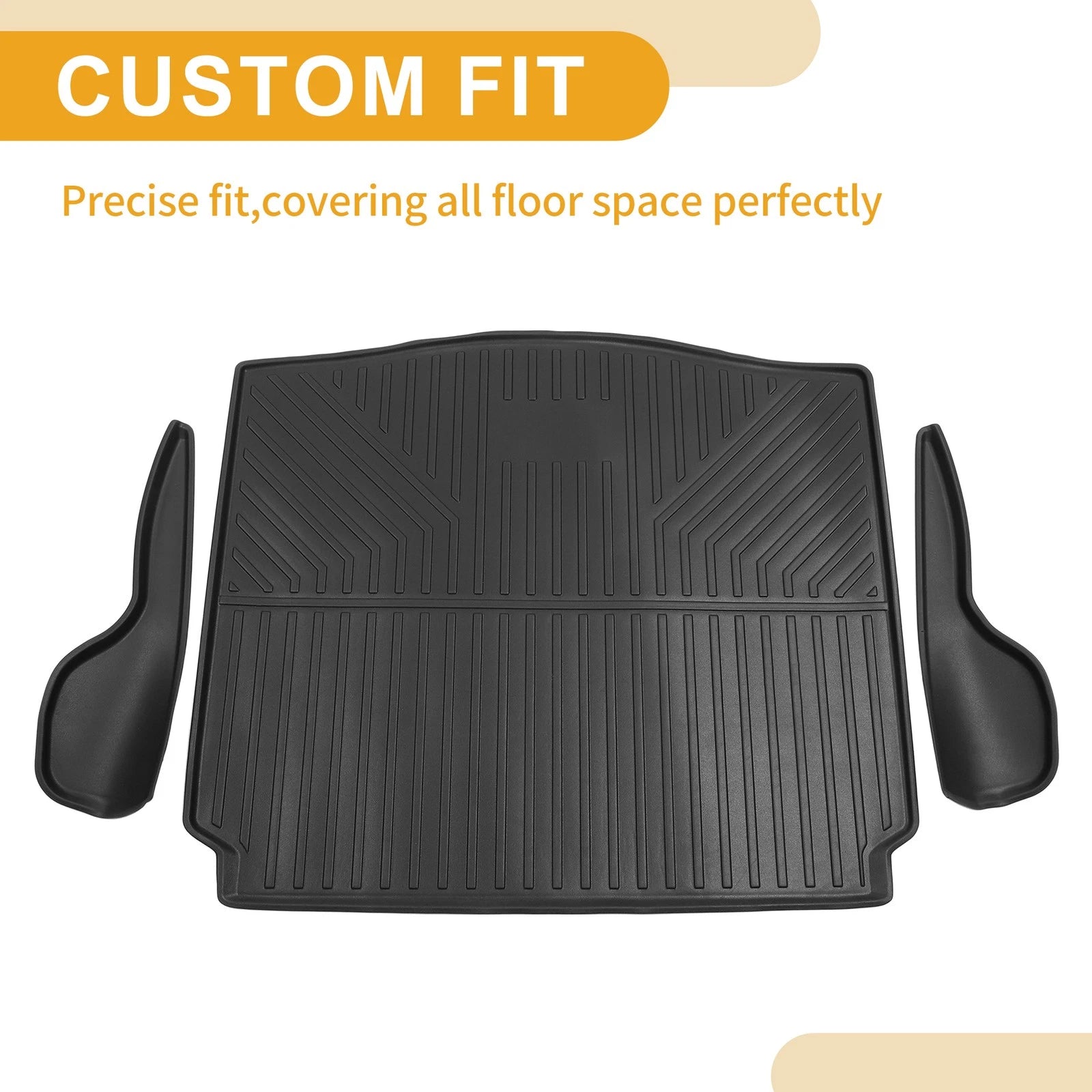 Cargo Liner Rear Trunk Mat for Toyota Corolla Cross (2021–2024) TPE Stripe