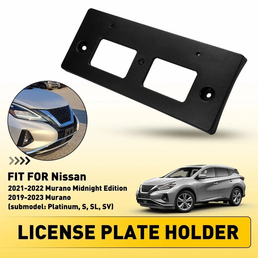 Front License Plate Frame Holder Bracket NI1068151 for Nissan Murano (2019–2023)