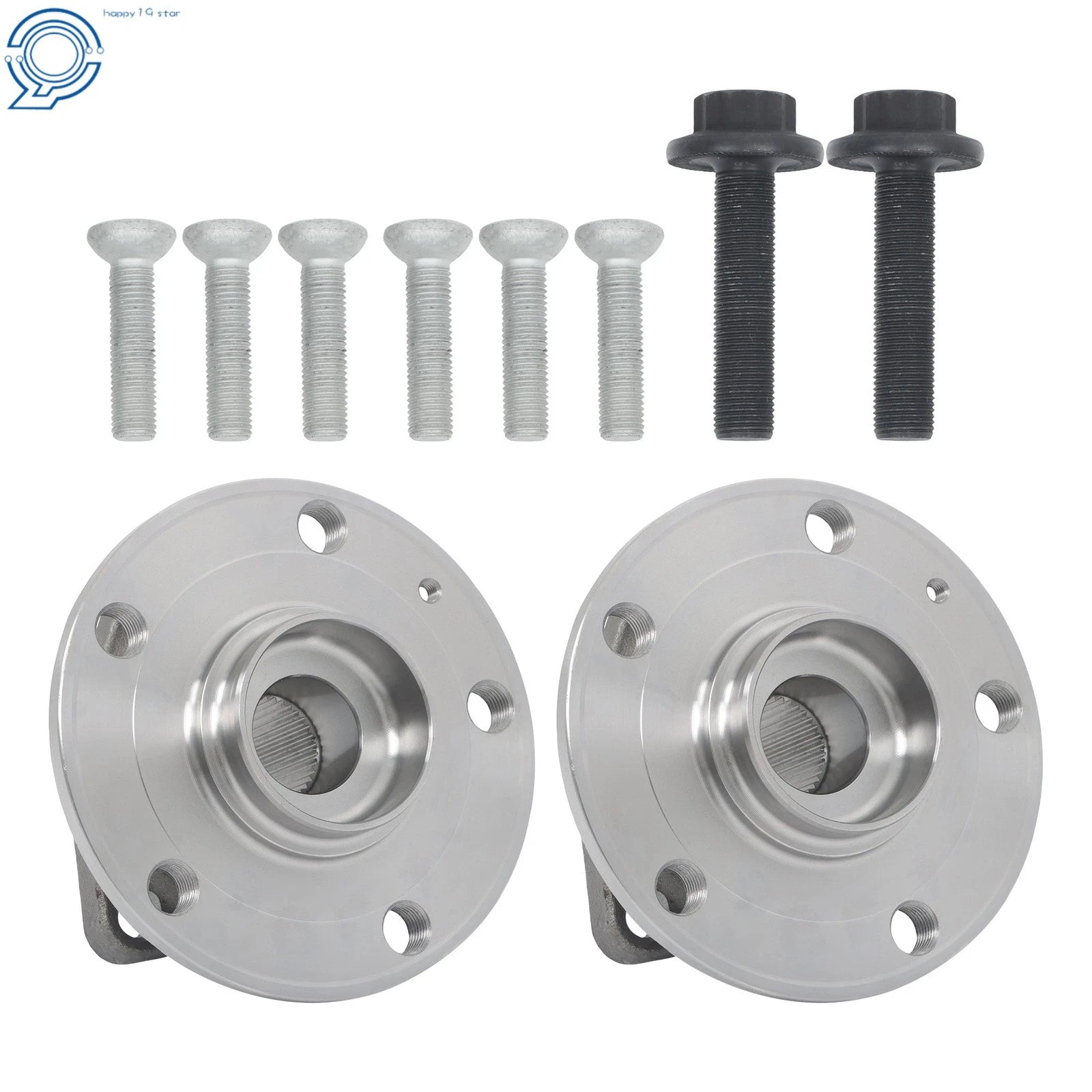 2X Wheel Hub Bearing Assembly for Audi A3 Q3 S3 VW Jetta Golf