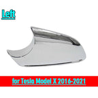 Left Rear View Mirror Lower Holder Chrome Cover for Tesla Model X (2016-2021)