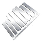 10Pc Chrome Pillar Post Covers for Mercedes GL (2007–2012)
