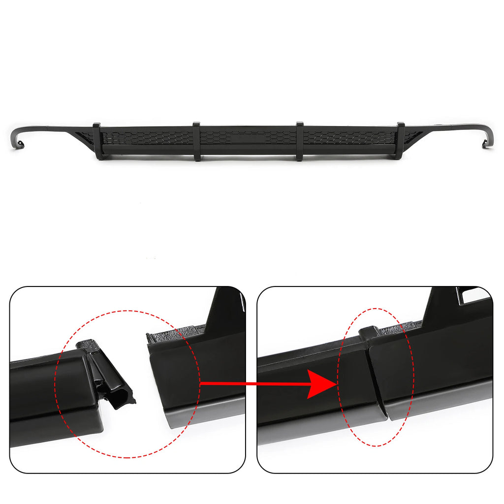 Rear Bumper Diffuser Lower Valance + Corner Apron Spat for Honda Accord (2018–2022)