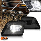 LED Fog Lights for Chevy Silverado 1500 (2019–2020) OE Style Smoked Lens