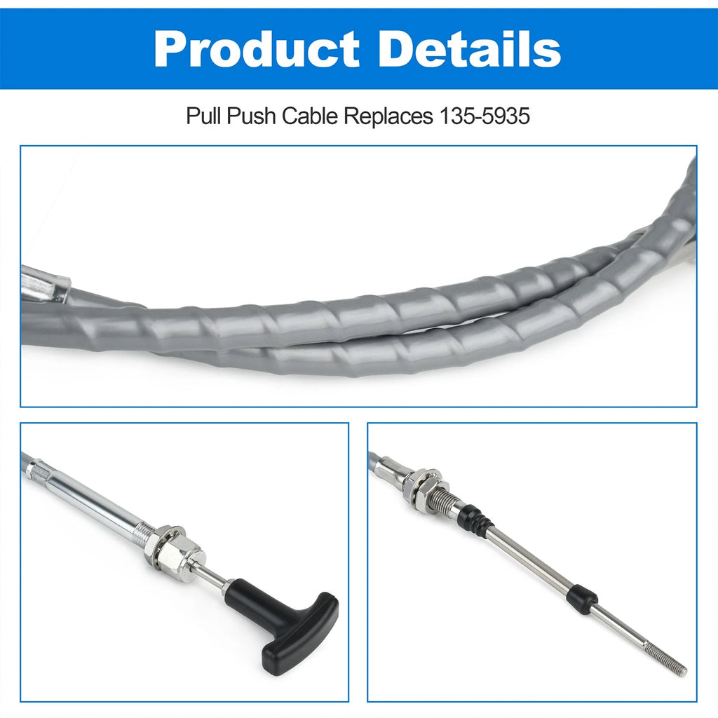 Control Push Pull Cable 135-5935 for Exmark Z-Spray (4230–4630)