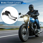 Brake Clutch Levers for Suzuki GSXR1000 (2009–2019) Black Head Silver Tone