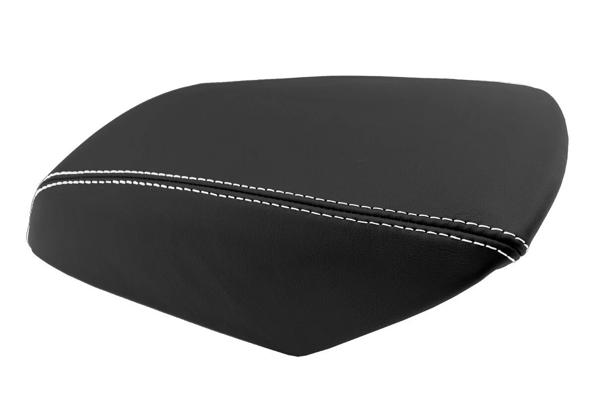 Center Console Cover for Ford Explorer (2011–2019) - Synthetic Leather, White Stitch