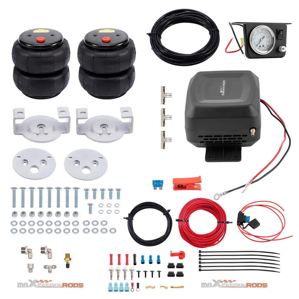 Air Suspension Bags Compressor Kit for Chevrolet Silverado GMC Sierra 1500 (1999–2006)