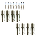 Set of 8 Double Iridium Spark Plugs & NGK Coil Boots for Expedition Mustang