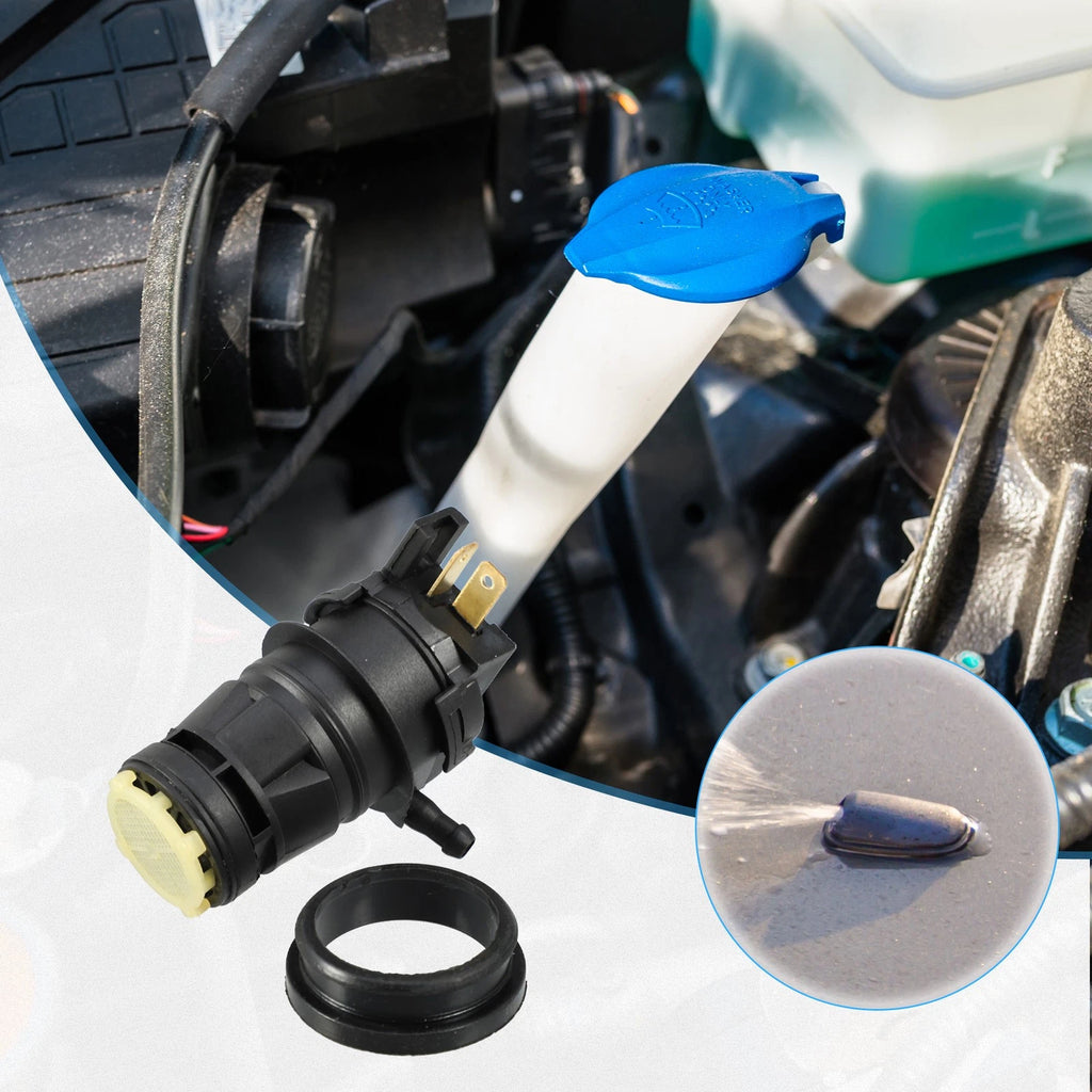 Windshield Washer Motor Pump with Grommet for Honda Civic (Pack of 1)