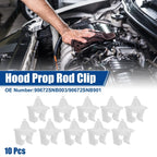10 Pcs Car Hood Prop Rod Holders for Honda Civic 2006-2016
