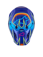 Alpinestars SM7 Offroad Helmet for Medium Size (Blue/Pink/Yellow Fluo)