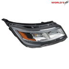 Set of 2 Headlight Assemblies for Ford Explorer (2016–2018) with LED DRL Chrome