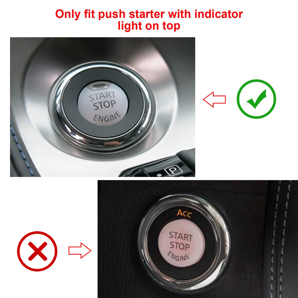 Real Carbon Fiber Engine Black Cigarette Eject Button Trim for Nissan Infiniti (2000-2025)