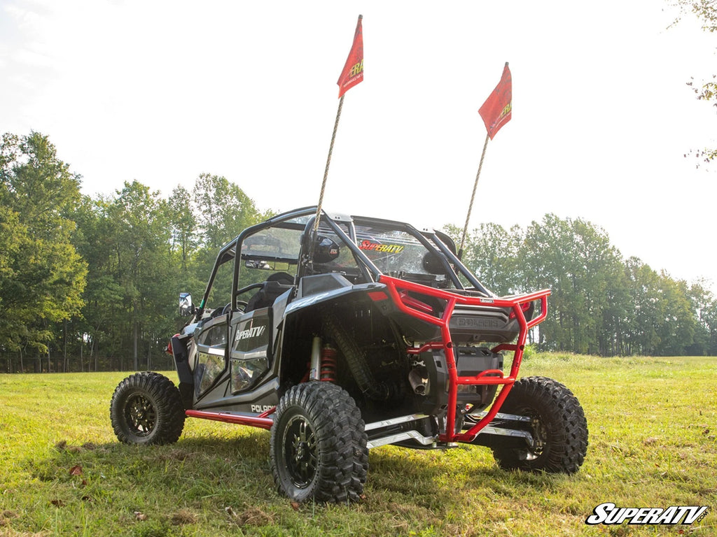 Heavy Duty Rear Bumper for Polaris RZR XP 1000 (2018–2023) - Red
