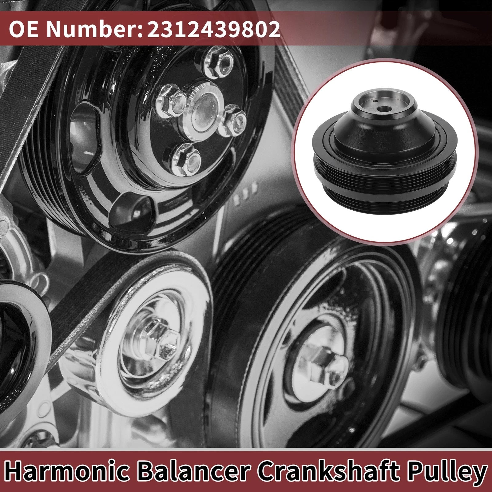 Harmonic Balancer Crankshaft Pulley for Kia Sorento (2011–2016) No. 2312439802