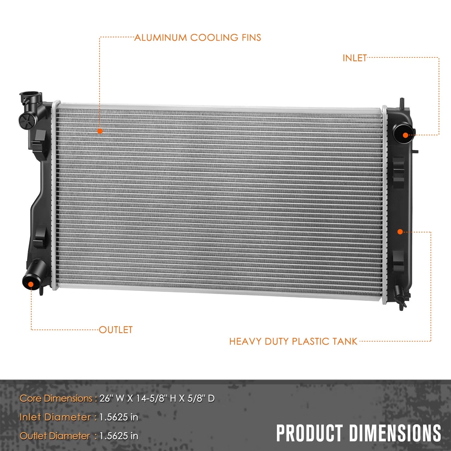 2X Aluminum Core 2-Row Cooling Radiator for Chevy Camaro/Pontiac Firebird (1993–2002)