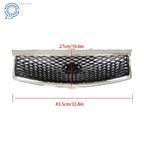 Front Bumper Upper Grille for Infiniti Q50 Sedan (2014-2017) Chrome/Black