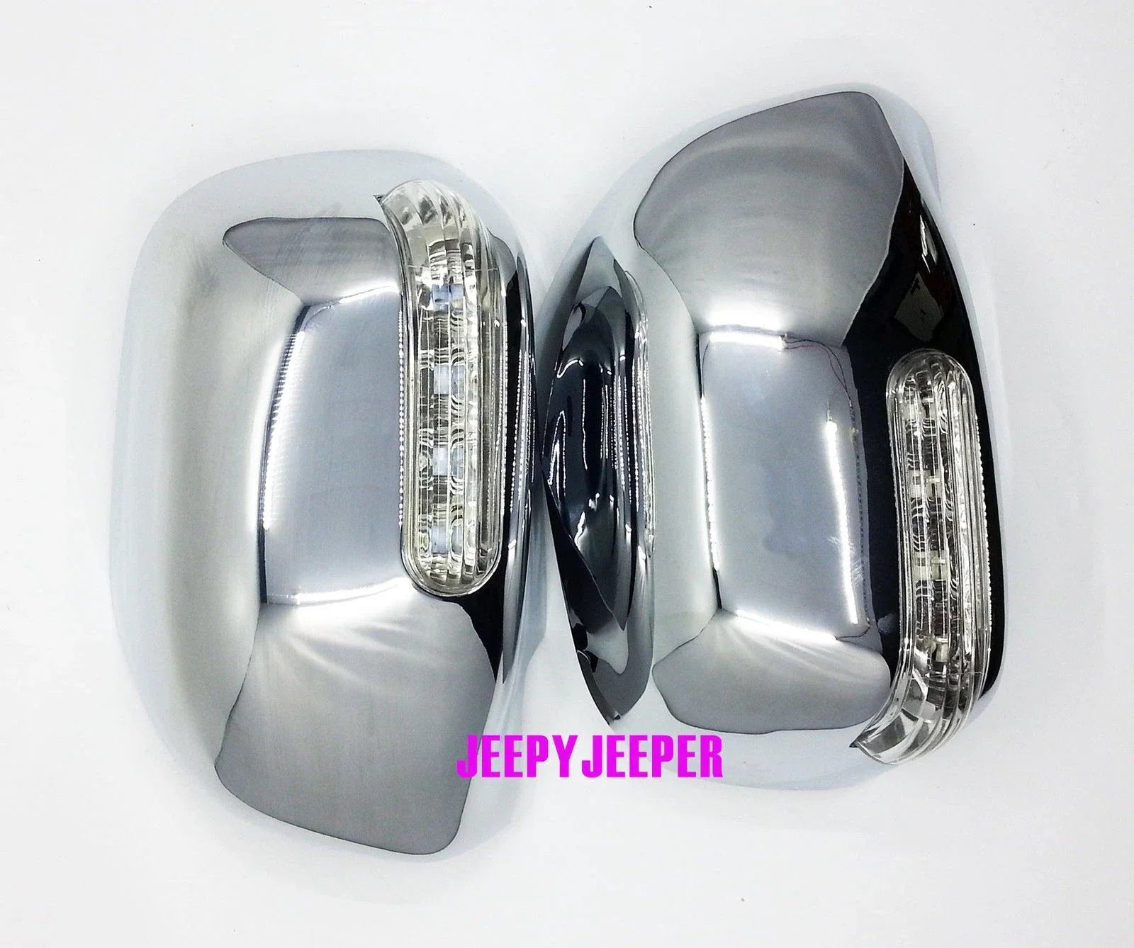 Chrome Mirror Cover LED for Toyota Hilux Fortuner Innova MK6 MK7 Vigo (05-14)