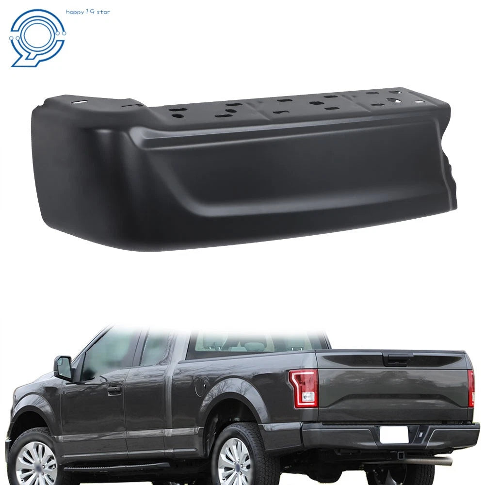Left Rear Bumper End Set for Ford F-150 (2021–2023) W/O Sensor Hole Paintable