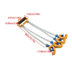 2 Ton Chain Drum Lifter with 4 Hooks for 55 Gallon Drums