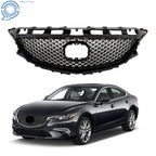 Front Bumper Grille Mesh Honeycomb Glossy Black for Mazda 6 (2014–2016)