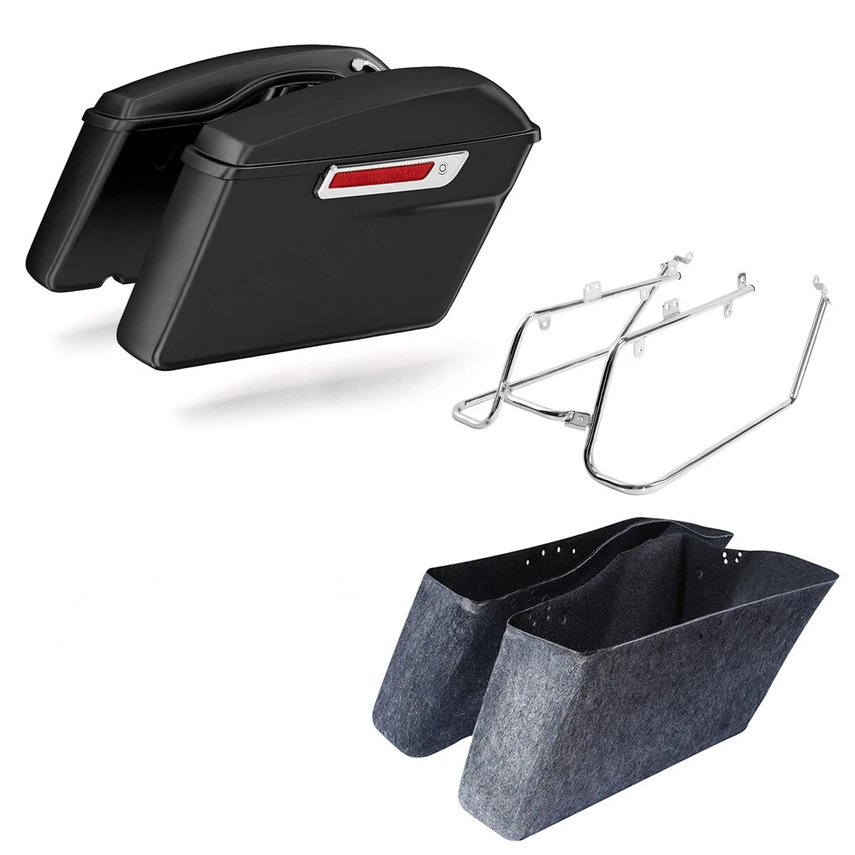 Hard Saddlebags Conversion Bracket for Harley Dyna Super Glide FXDC (2008–2017)