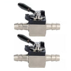 2X Metal Fuel Gas Shut Off Valves Inline for Mowers and Karts