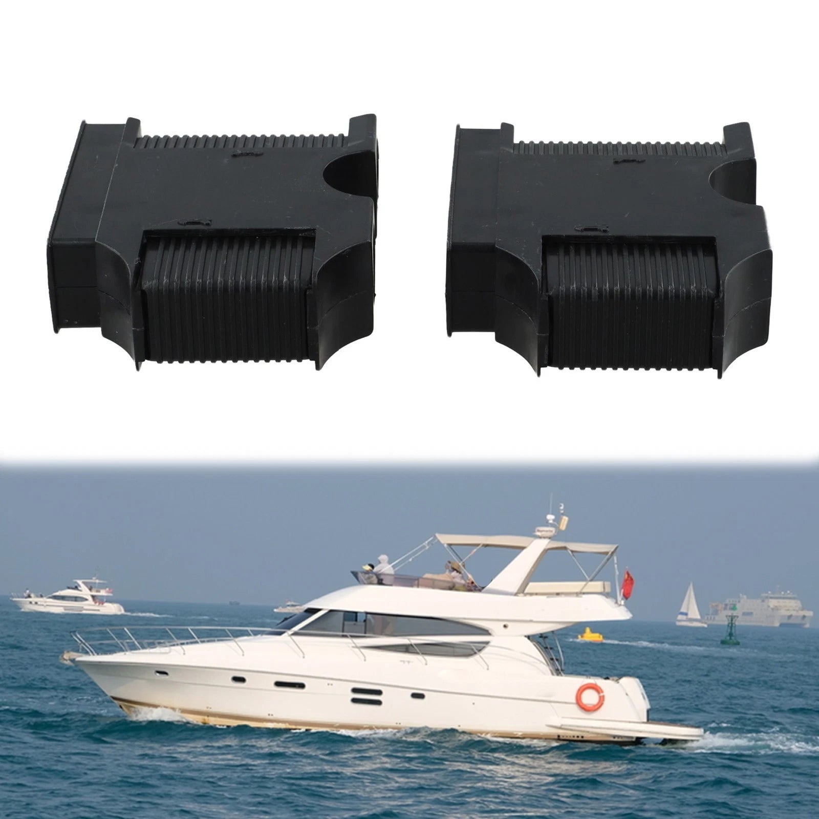 2X Boat Fender Hanger Quick Release System for Boat Rail Fender Lines