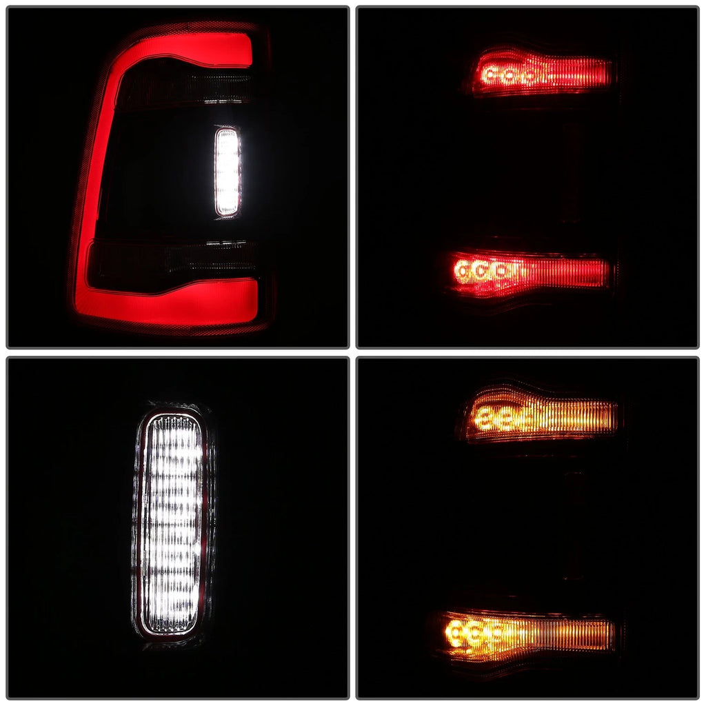 Chrome Red LED Driver Left Tail Light Assembly for Ram 1500 (2019–2024)