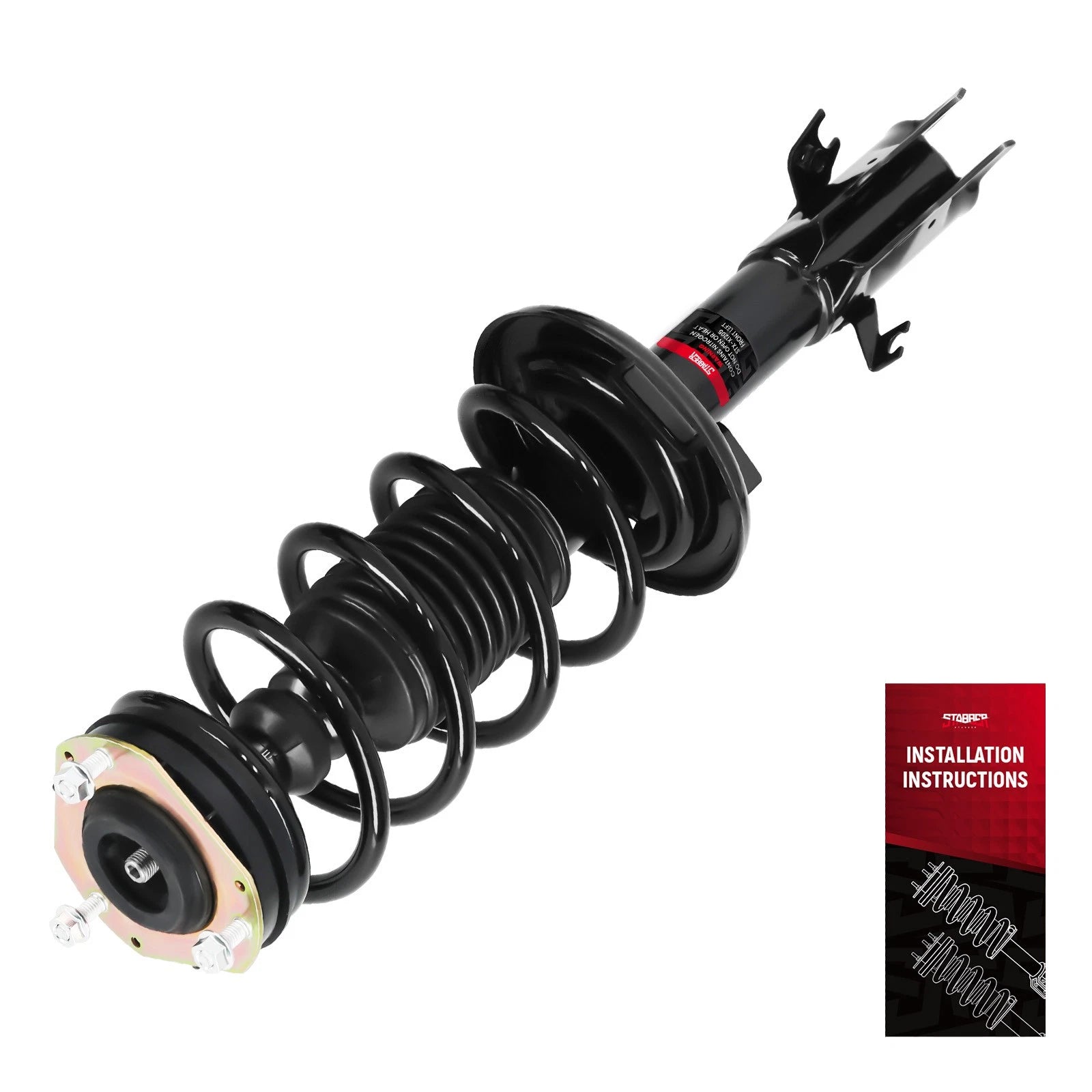 Front Left Shock Absorber Strut Coil Spring for Ford Fiesta (2011–2013)
