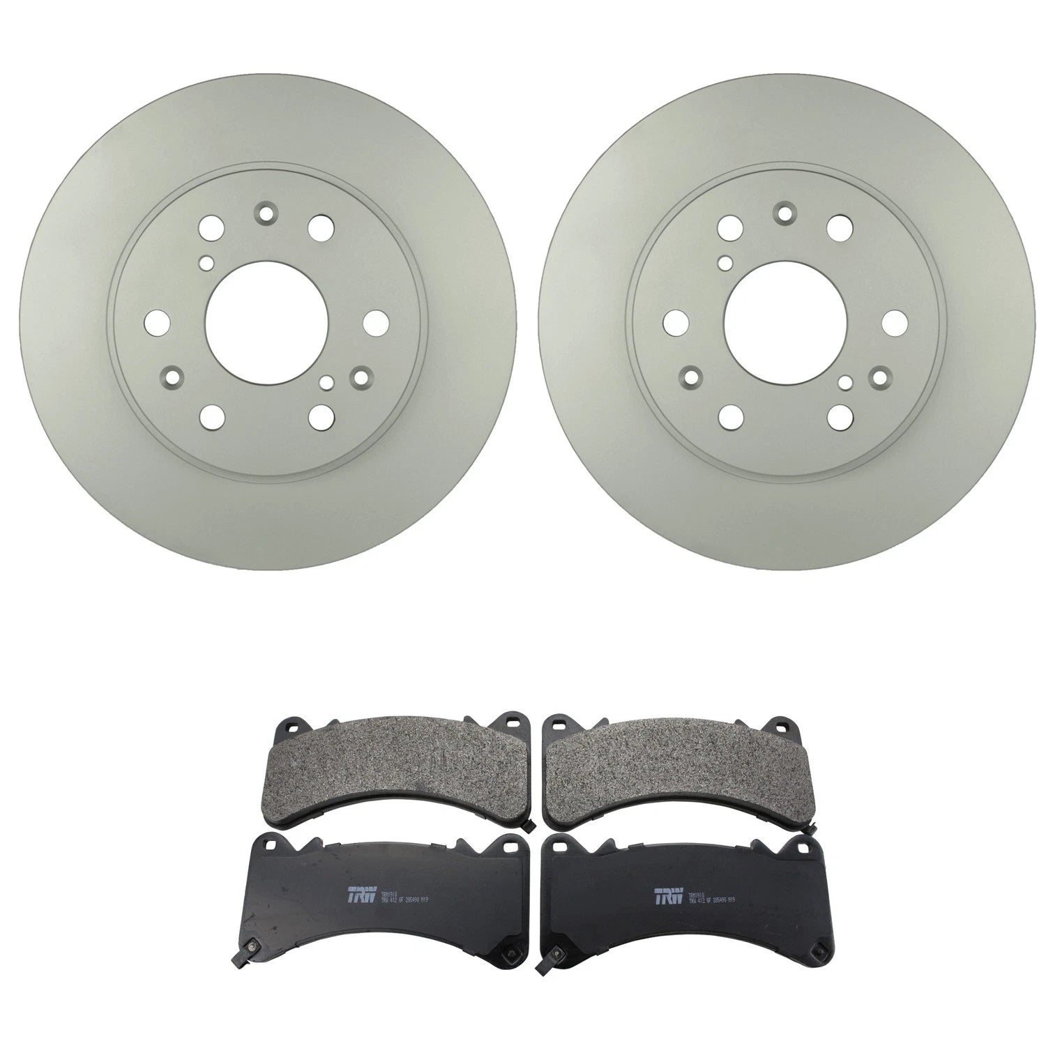 Set of 4 Bosch QuietCast Front Rotors & TRW Disc Brake Pads for Escalade Yukon (2002–2020)