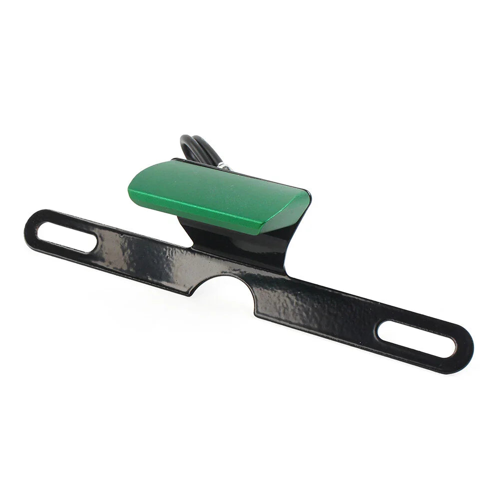 LED Brake Tail Light License Plate Mount Holder Bracket for Motorcycle Green