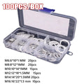 Copper Washer Assortment Set of 50/100/120 Pieces for Various Uses