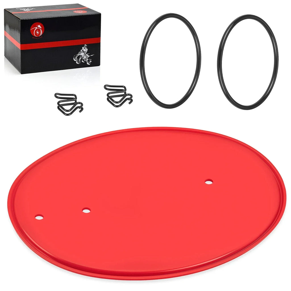 Red Front Number Plate with Mount Clips & Bands for Honda Z50R (1979-1987)