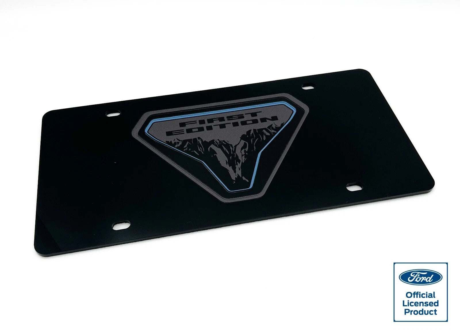 Black Acrylic License Plate for Ford Bronco First Edition Badge (2021–2024)