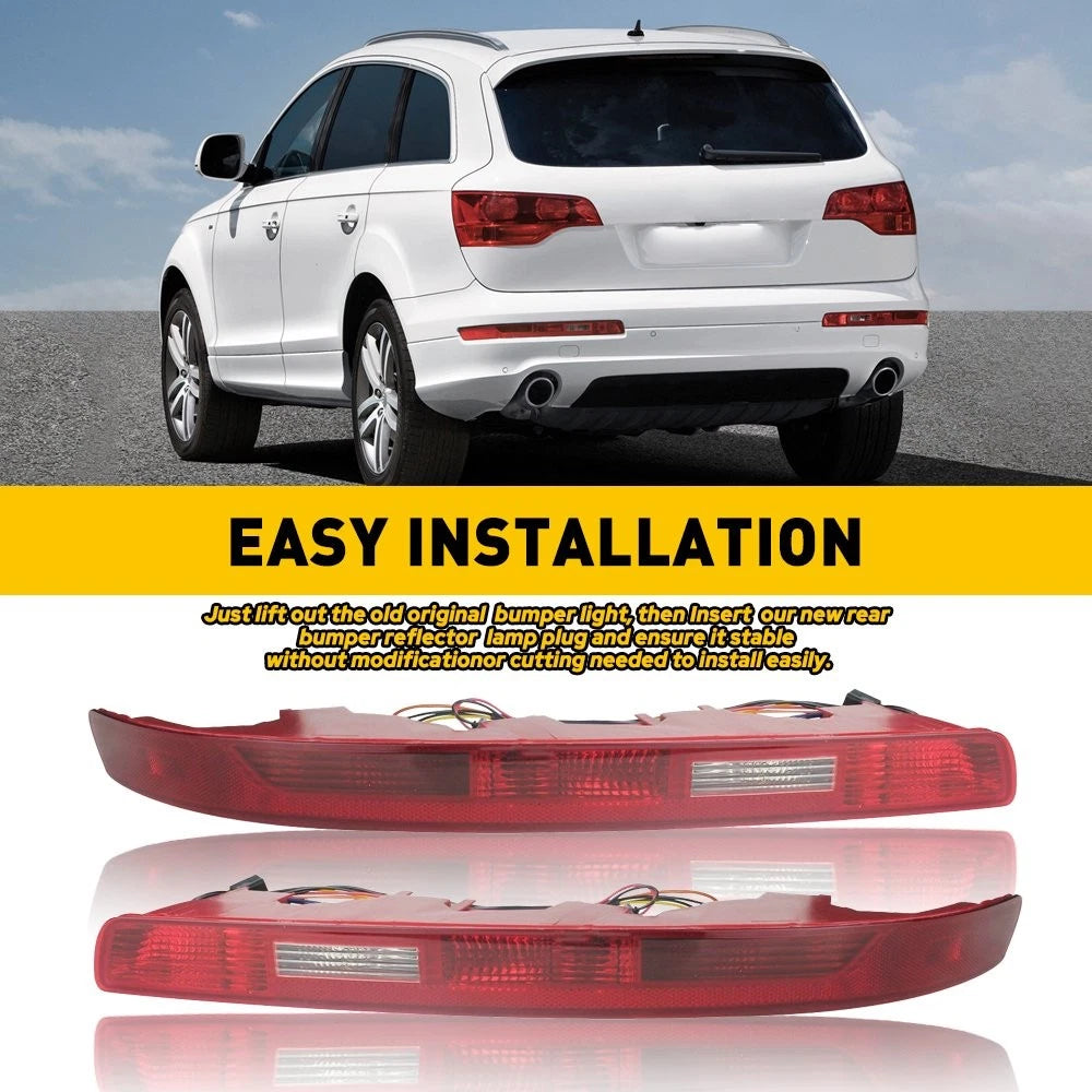 Lower Stop Tail Lamp Pair for Audi Q7 (2006–2015) LF & RH Rear Bumper Light