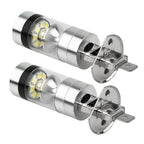 2x H1 6000K 100W LED ICEBERG White 20-SMD Projector Fog DRL Light Bulb