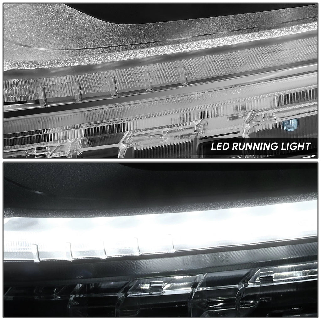 Driver Left Chrome/Amber Projector Headlight Lamp for Chevrolet Traverse (2018–2021)
