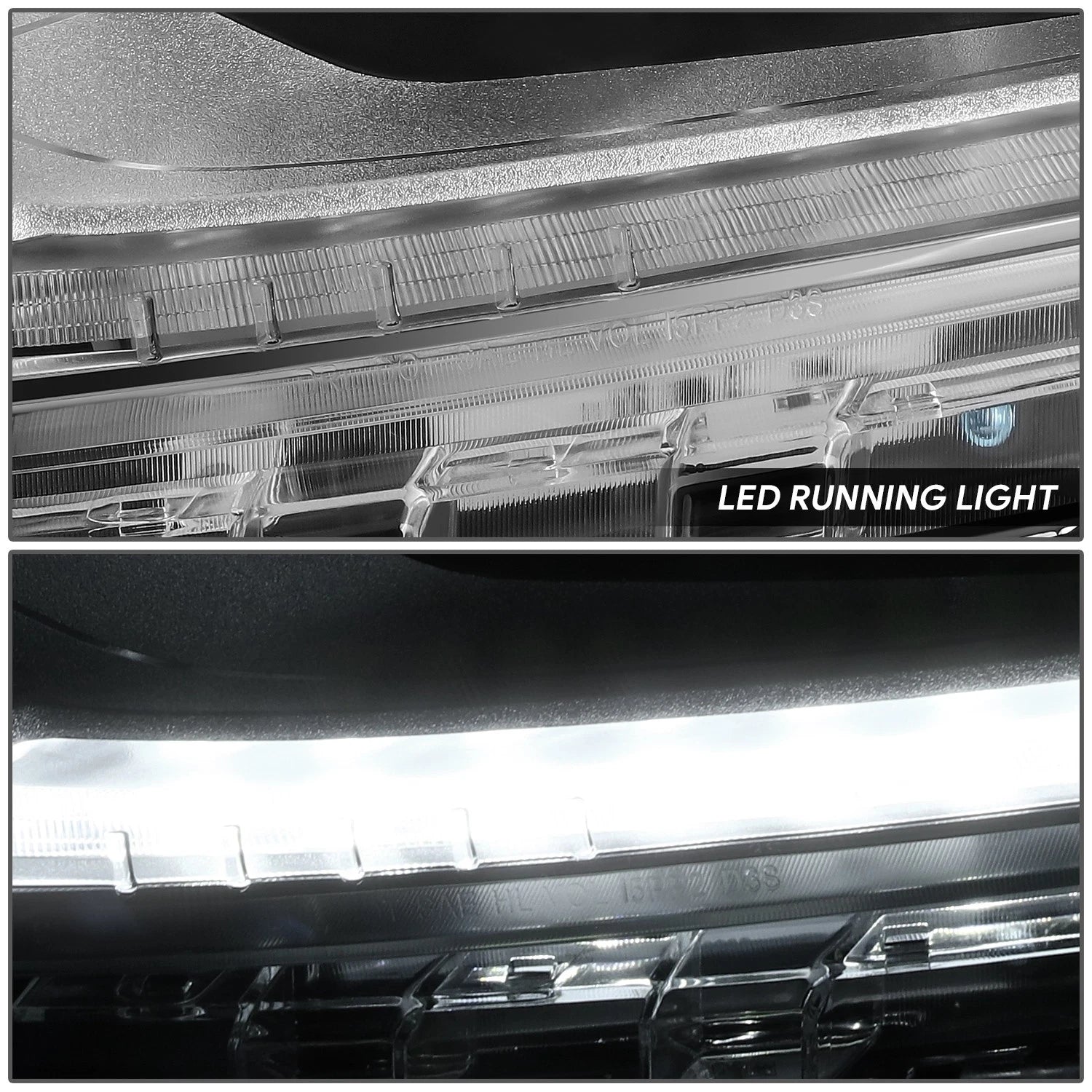 Driver Left Chrome/Amber Projector Headlight Lamp for Chevrolet Traverse (2018–2021)