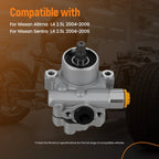 Power Steering Pump for Nissan Altima Sentra L4 2.5L (2004–2006) 990-0662