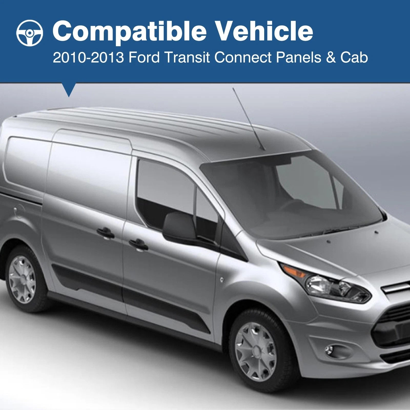 Pair Outer Rocker Panels for Ford Transit Connect (2010–2013)