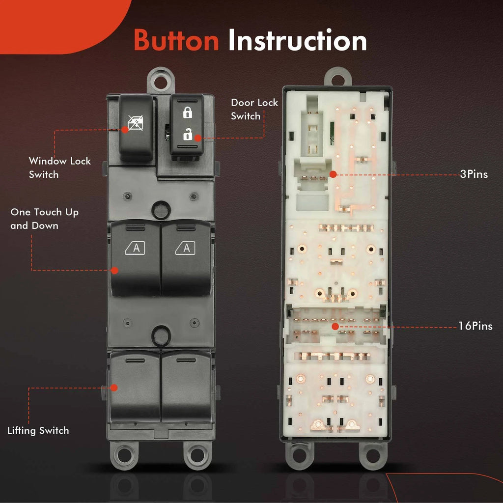 Power Window Switch for Nissan Maxima (2004-2008) INFINITI FX35