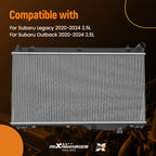 Aluminum MT Radiator for Subaru Legacy/Outback 2.5L (2020–2024) CU13870