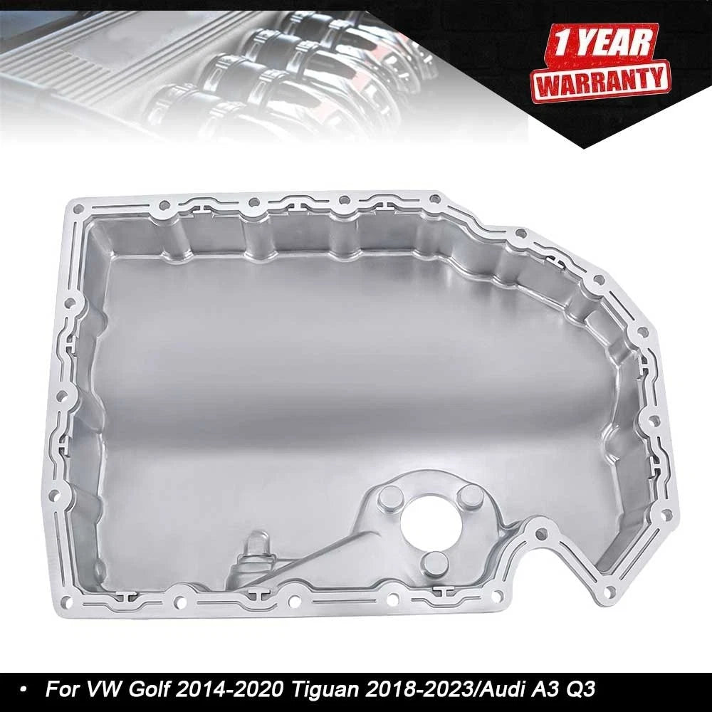Aluminium Lower Engine Oil Pan for VW Golf Tiguan Audi A3 Q3 (2014â2023)