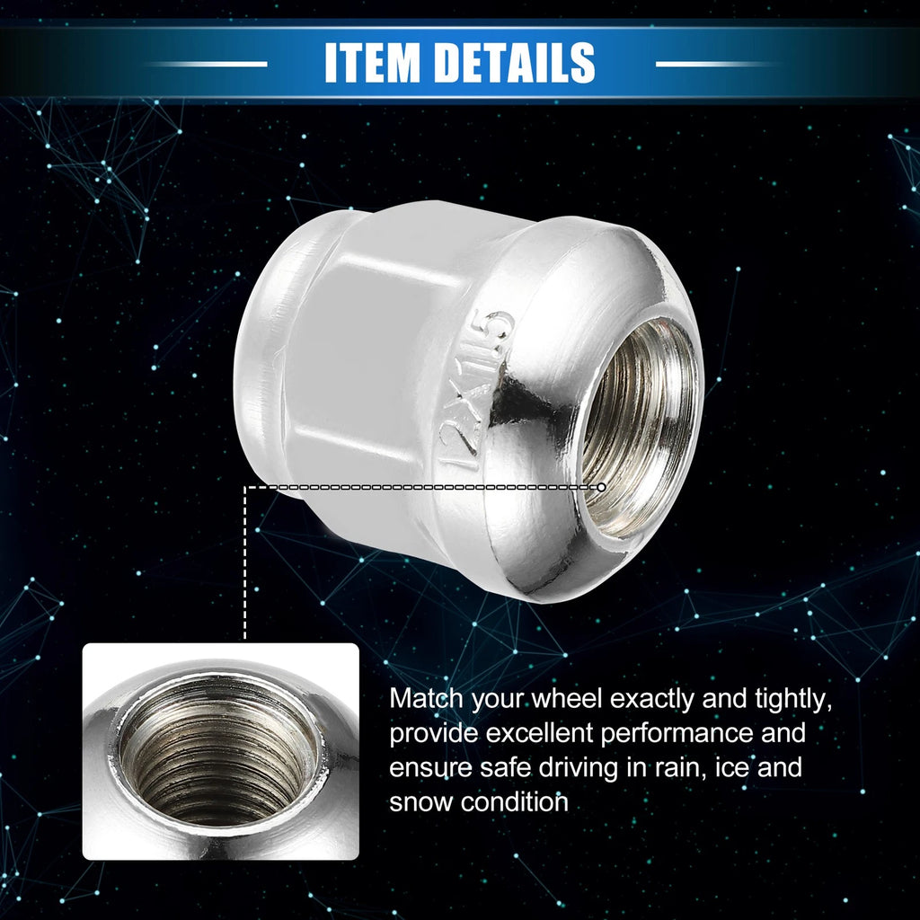 5 Pcs Wheel Lug Nuts M12x1.5 for Honda Accord Civic 