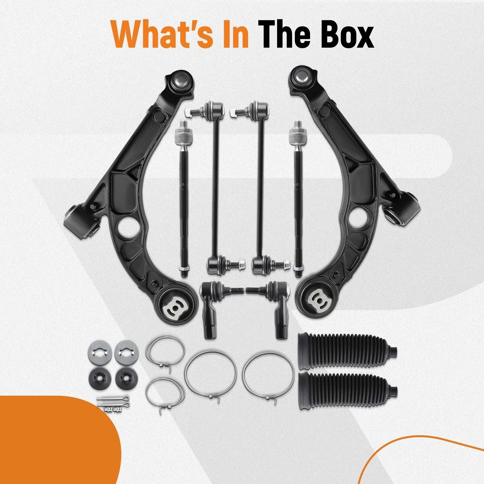 Set of 10 Front Lower Control Arms with Ball Joints for Dodge Dart (2013-2016)