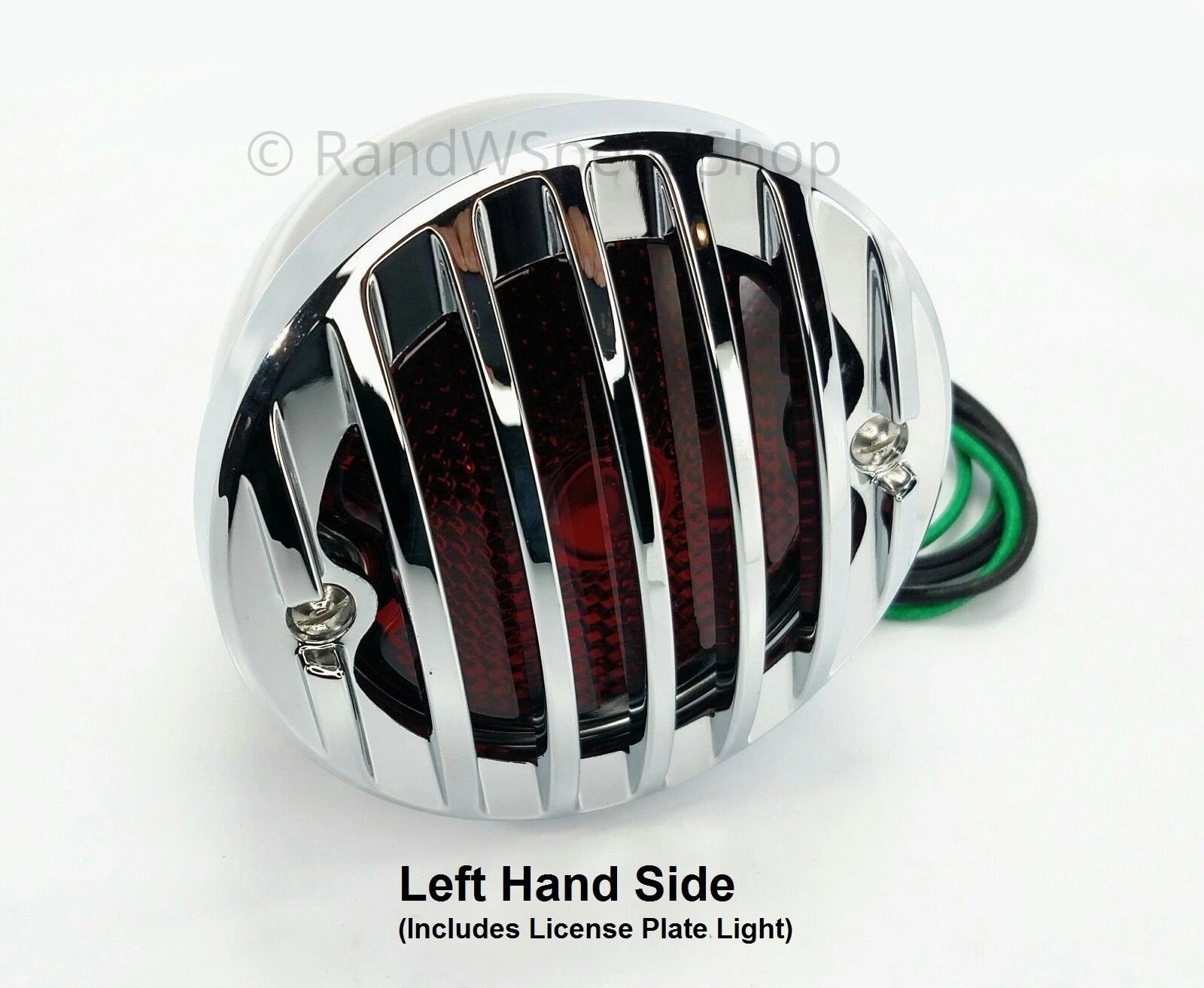Left Driver Tail Light for 1933-1936 Ford Car Chrome Grille Bezel 12V