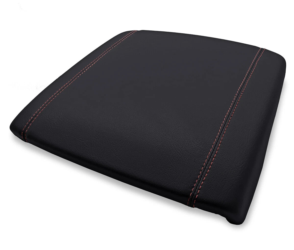 Center Console Lid Armrest Cover for Dodge Ram (2019–2020) Red Stitch